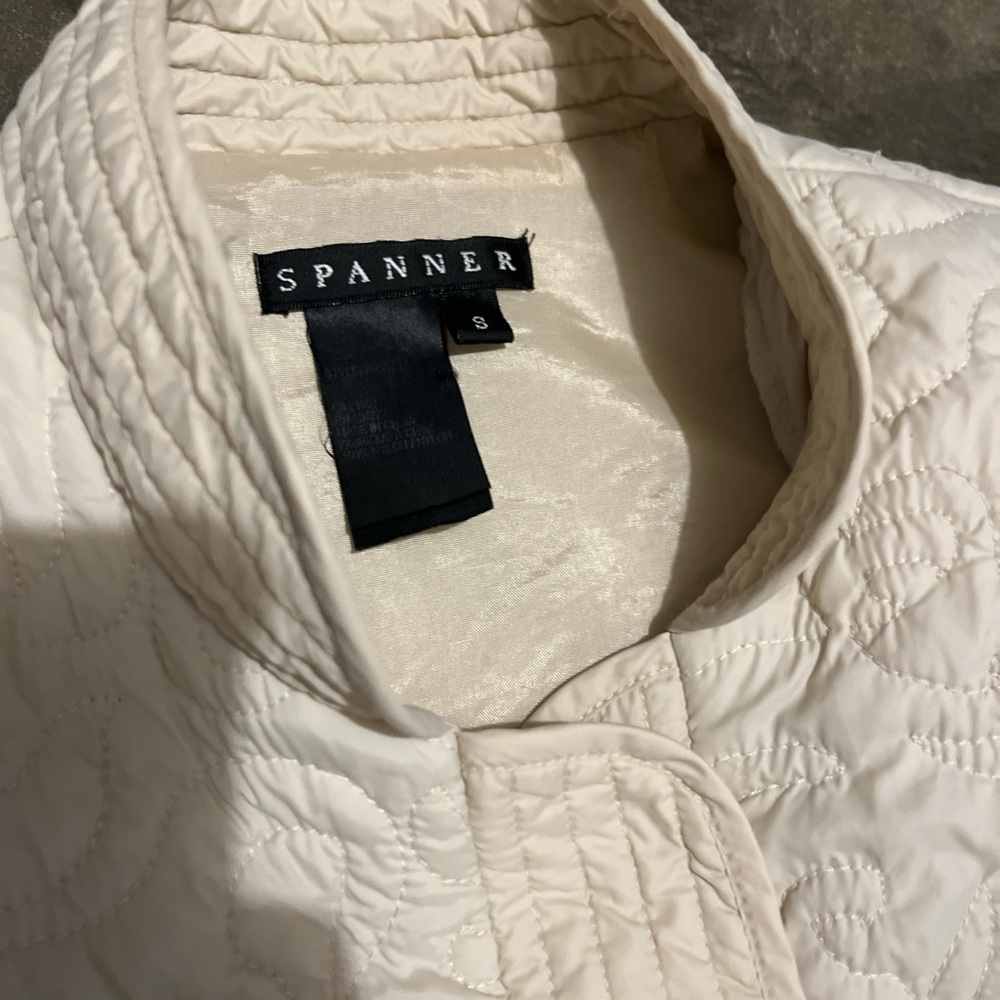 Spanner Cream Quilted Puffer Jacket - image 2